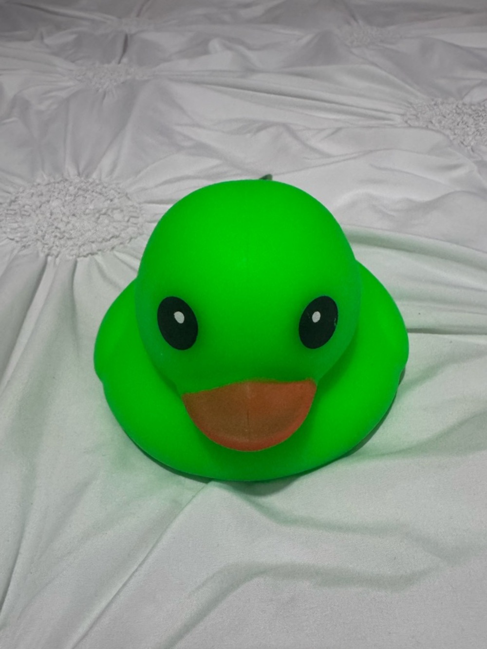 New Jumbo Large Bright Green Duck squishy sensory toy for all ages
